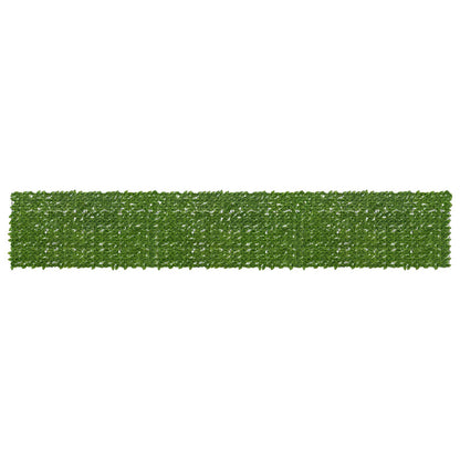 Balkonscherm met bladeren Groen en Geel 600 x 100 cm