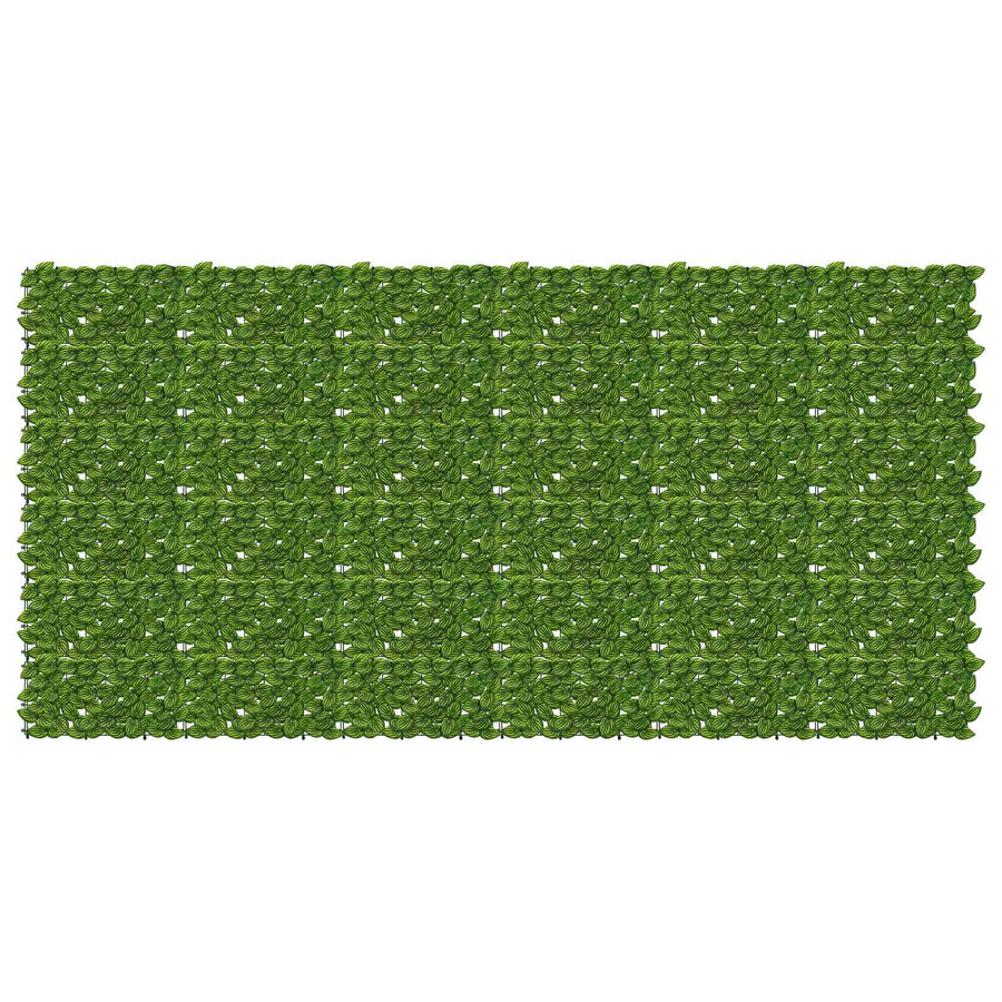 Balkonscherm met bladeren Groen en Geel 300 x 150 cm