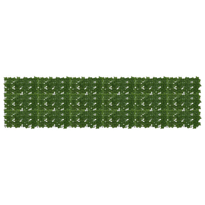 Balkonscherm met bladeren Groen 300 x 75 cm