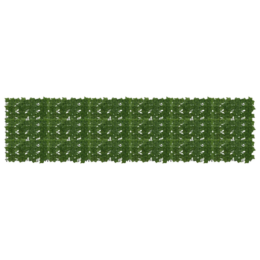 Balkonscherm met bladeren Groen 300 x 75 cm