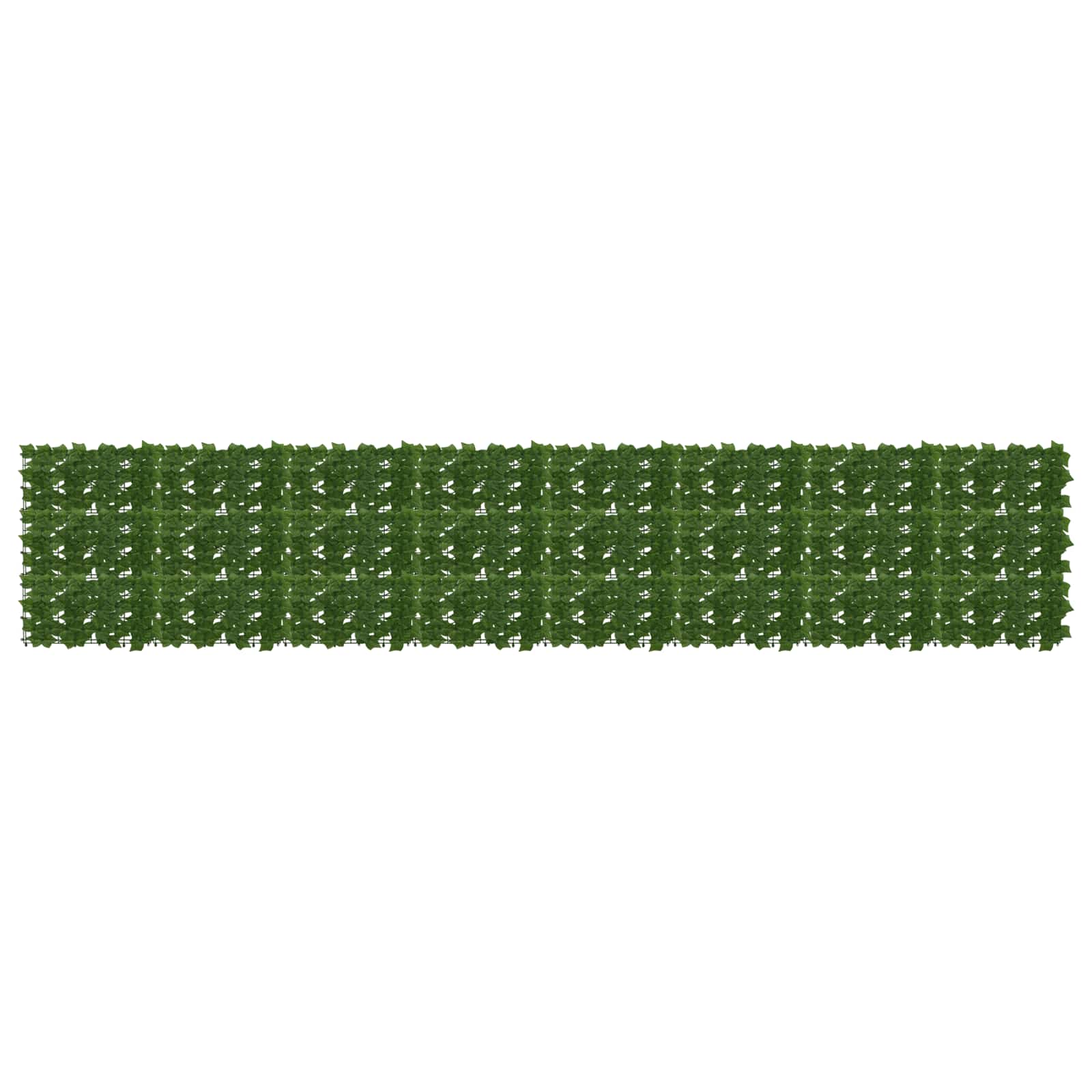 Balkonscherm met bladeren Groen 400 x 75 cm