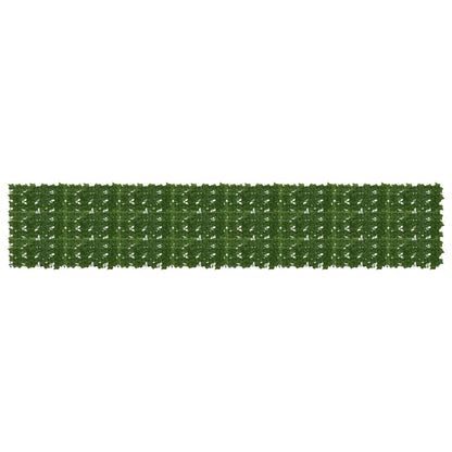 Balkonscherm met bladeren Groen 400 x 75 cm
