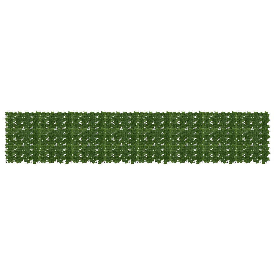Balkonscherm met bladeren Groen 400 x 75 cm