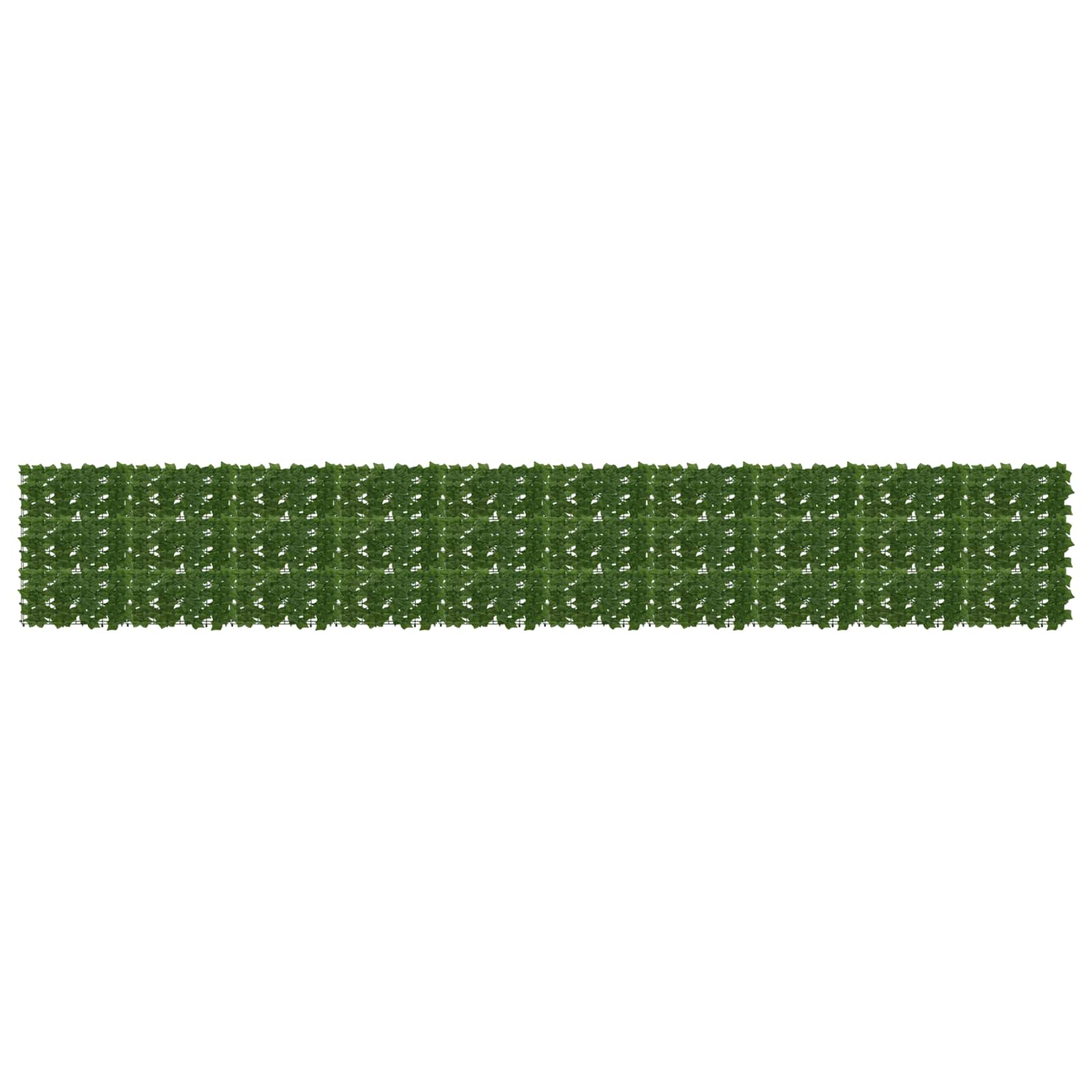 Balkonscherm met bladeren Groen 500 x 75 cm