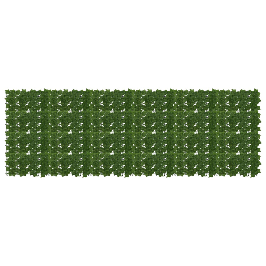 Balkonscherm met bladeren Groen 300 x 100 cm