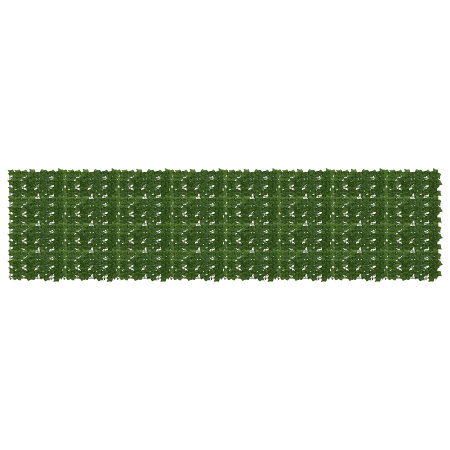 Balkonscherm met bladeren Groen 400 x 100 cm