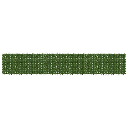 Balkonscherm met bladeren Groen 600 x 100 cm