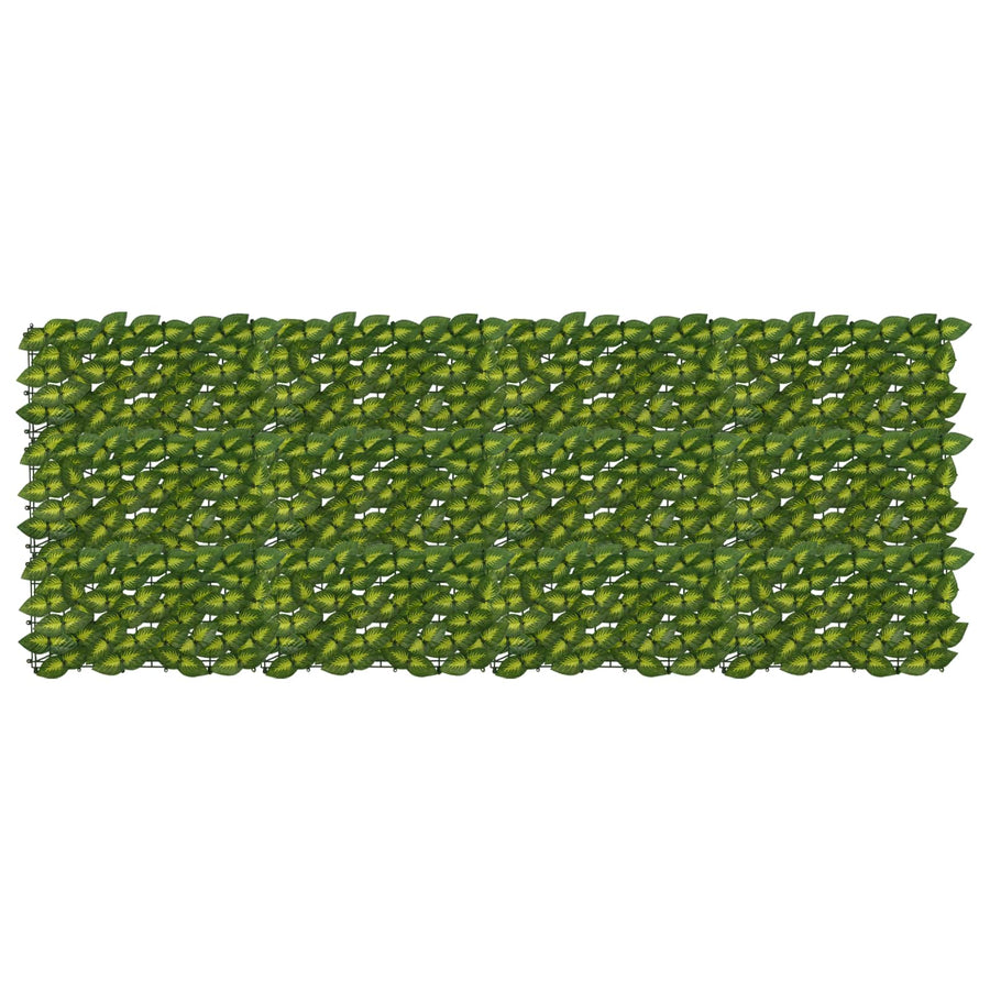 Balkonscherm met bladeren Groen en Geel 200 x 75 cm