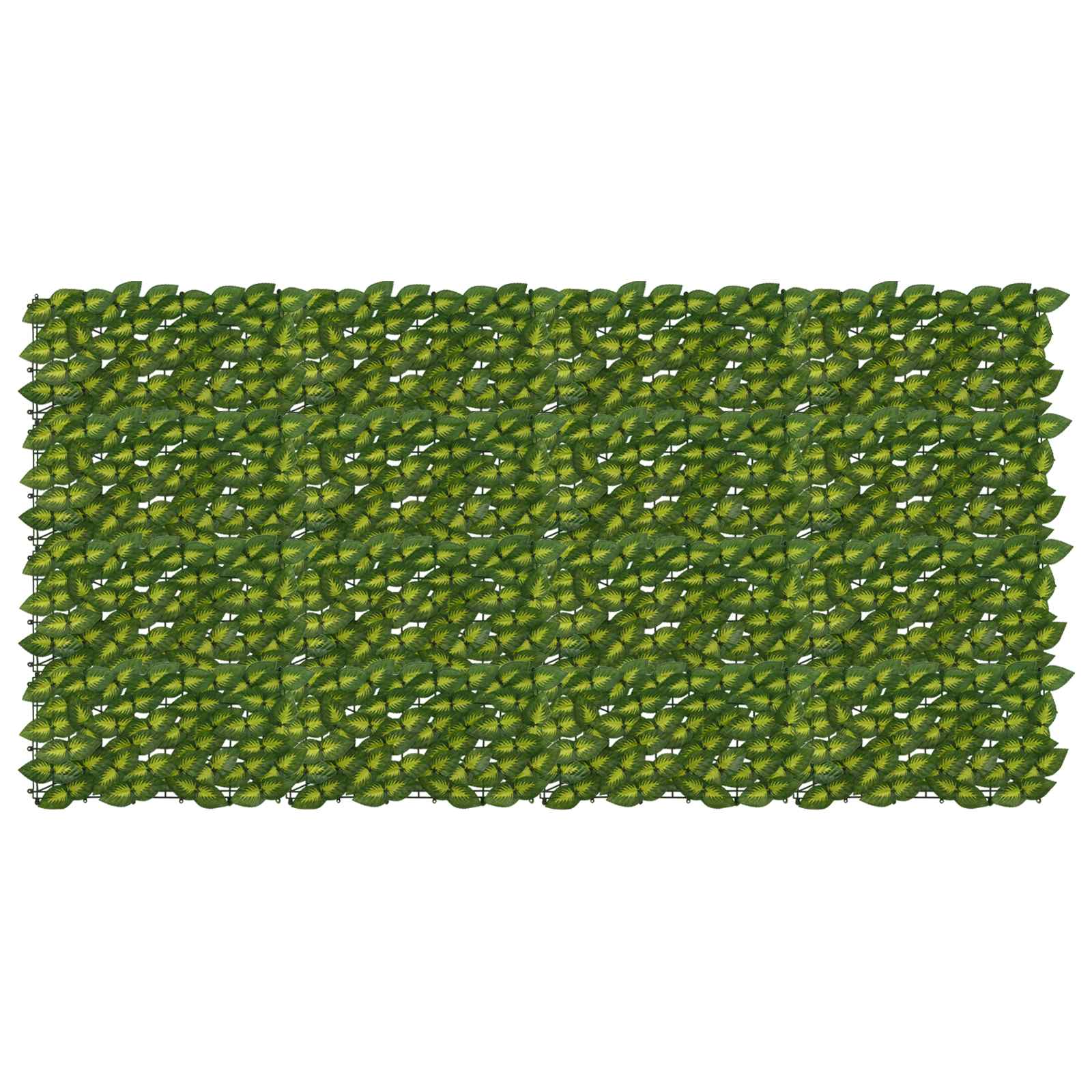 Balkonscherm met bladeren Groen en Geel 200 x 100 cm