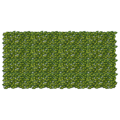 Balkonscherm met bladeren Groen en Geel 200 x 100 cm