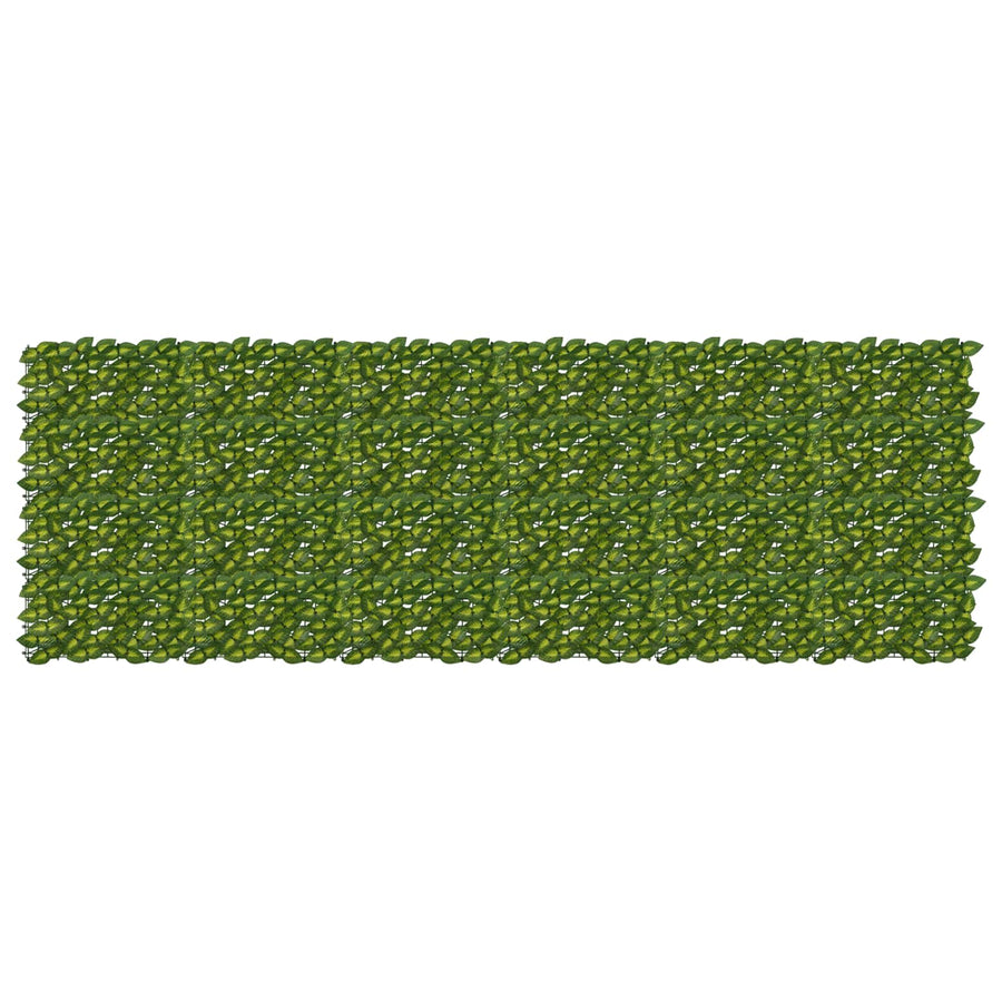 Balkonscherm met bladeren Groen en Geel 300 x 100 cm