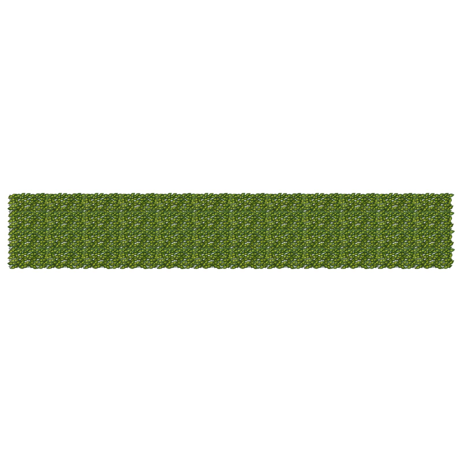 Balkonscherm met bladeren Groen en Geel 600 x 100 cm