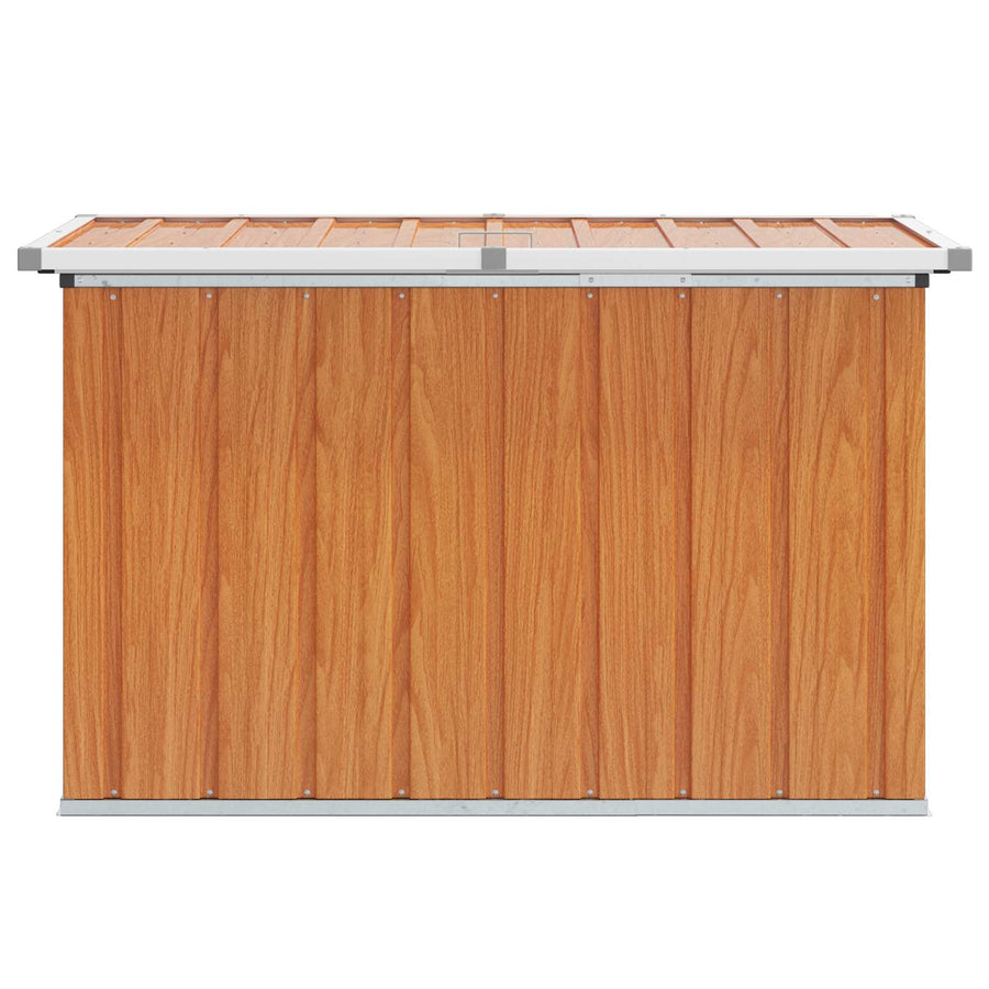 Buitenopslagdoos Hout 109 x 67 x 65 cm Gegalvaniseerd staal