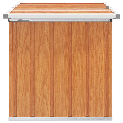 Buitenopslagdoos Hout 109 x 67 x 65 cm Gegalvaniseerd staal
