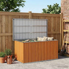 Buitenopbergbox 129x67x65 cm hout gegalvaniseerd staal