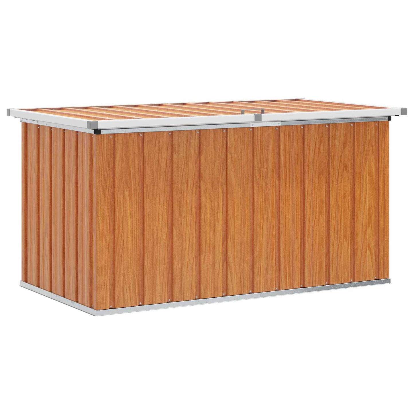 Buitenopslagdoos Hout 129 x 67 x 65 cm Gegalvaniseerd staal