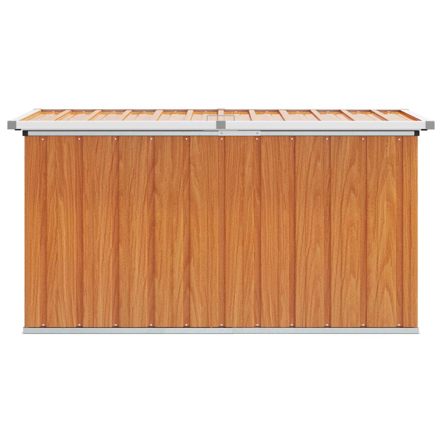 Buitenopslagdoos Hout 129 x 67 x 65 cm Gegalvaniseerd staal