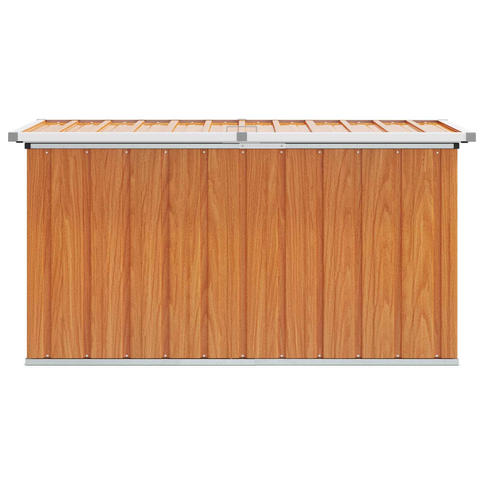 Buitenopslagdoos Hout 129 x 67 x 65 cm Gegalvaniseerd staal