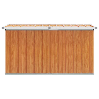 Buitenopslagdoos Hout 129 x 67 x 65 cm Gegalvaniseerd staal