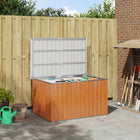 Buitenopbergbox 150x101x91 cm gegalvaniseerd staal bruin