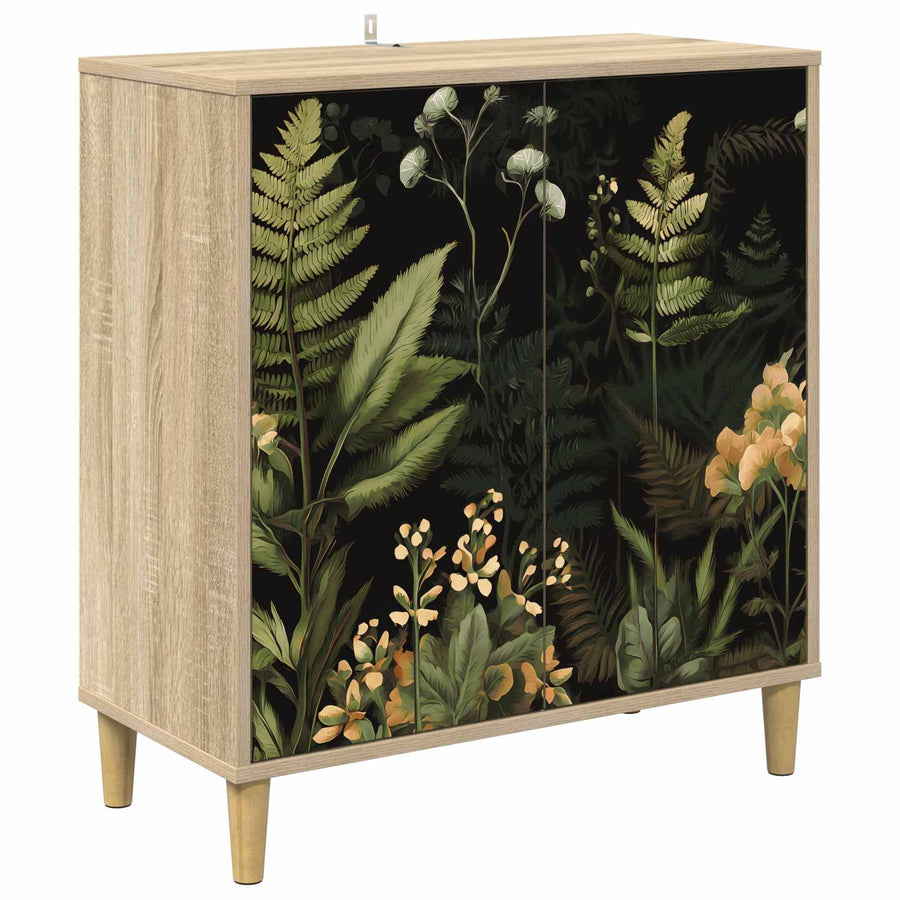 Dressoir RHENEN Sonoma 69 x 33 x 75 cm Bewerkt hout
