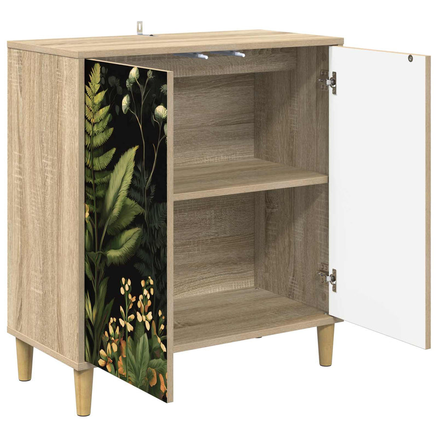 Dressoir RHENEN Sonoma 69 x 33 x 75 cm Bewerkt hout