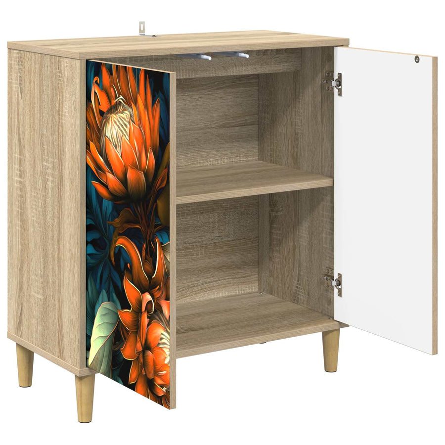 Dressoir LOCHEM Sonoma 69 x 33 x 75 cm Bewerkt hout