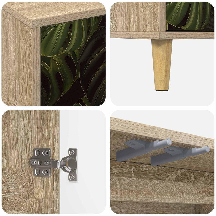 Dressoir ELBURG Sonoma 69 x 33 x 75 cm Bewerkt hout