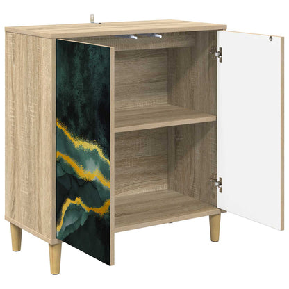 Dressoir WIJHE Sonoma 69 x 33 x 75 cm Bewerkt hout