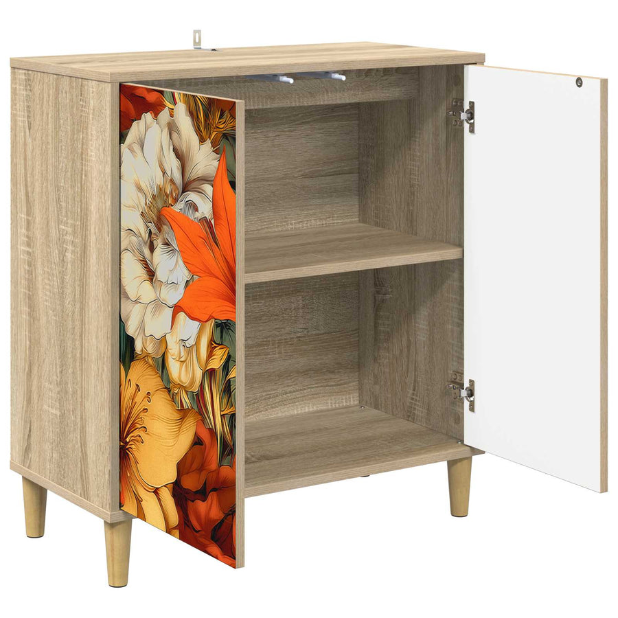 Dressoir GENNEP Sonoma 69 x 33 x 75 cm Bewerkt hout