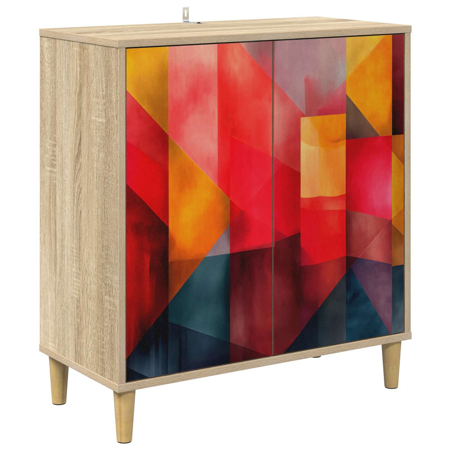 Dressoir HEESCH Sonoma 69 x 33 x 75 cm Bewerkt hout