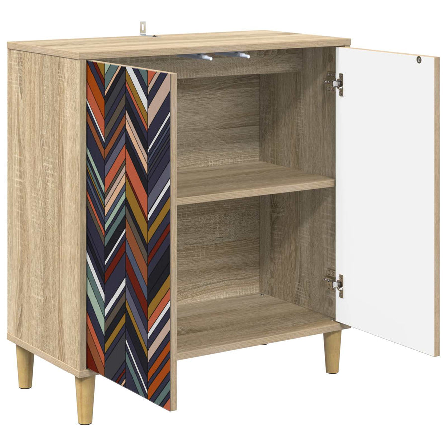 Dressoir OMMEN Sonoma 69 x 33 x 75 cm Bewerkt hout
