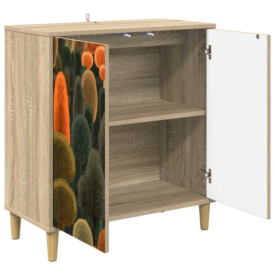Dressoir ZAANDAM Sonoma 69 x 33 x 75 cm Bewerkt hout