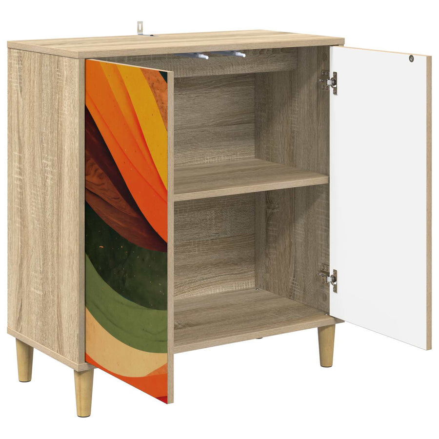 Dressoir BONN Sonoma 69 x 33 x 75 cm Bewerkt hout