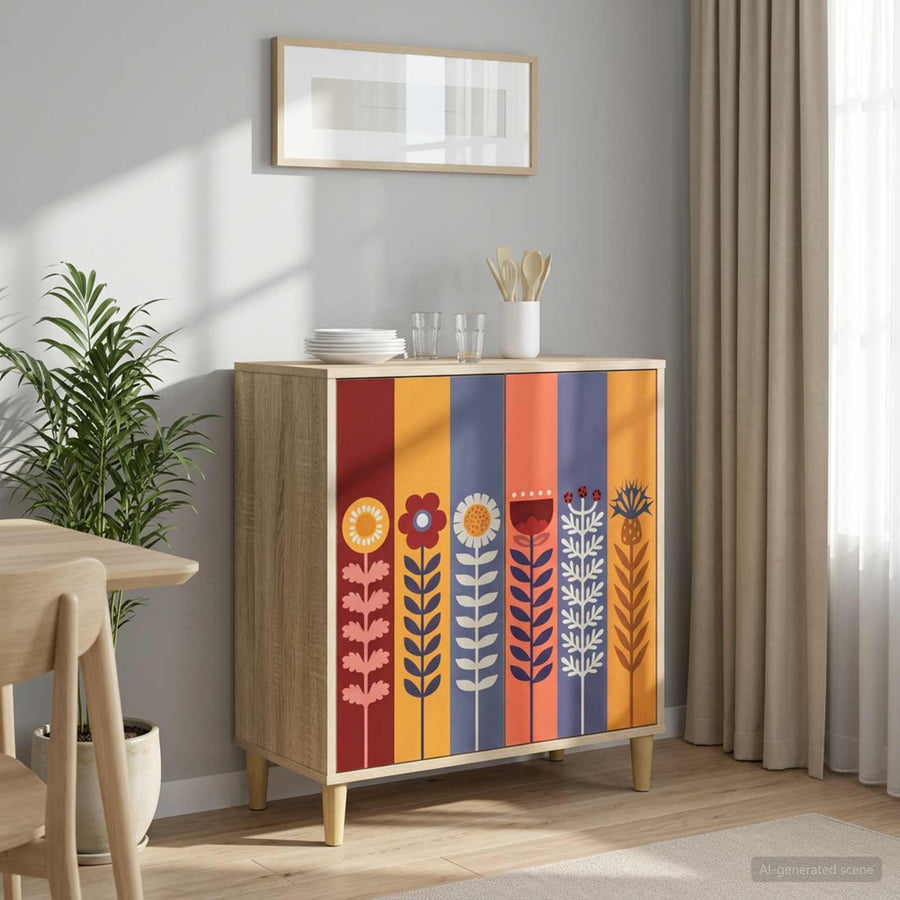 Dressoir ESSEN Sonoma 69 x 33 x 75 cm Bewerkt hout