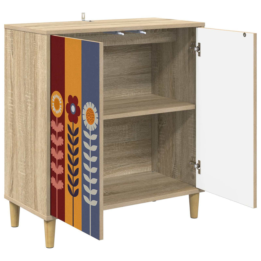 Dressoir ESSEN Sonoma 69 x 33 x 75 cm Bewerkt hout