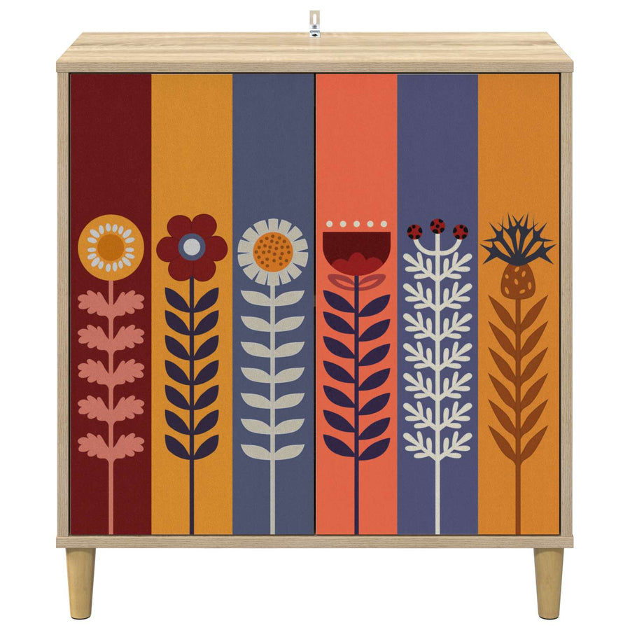 Dressoir ESSEN Sonoma 69 x 33 x 75 cm Bewerkt hout