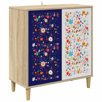 Dressoir MAINZ Sonoma 69 x 33 x 75 cm Bewerkt hout