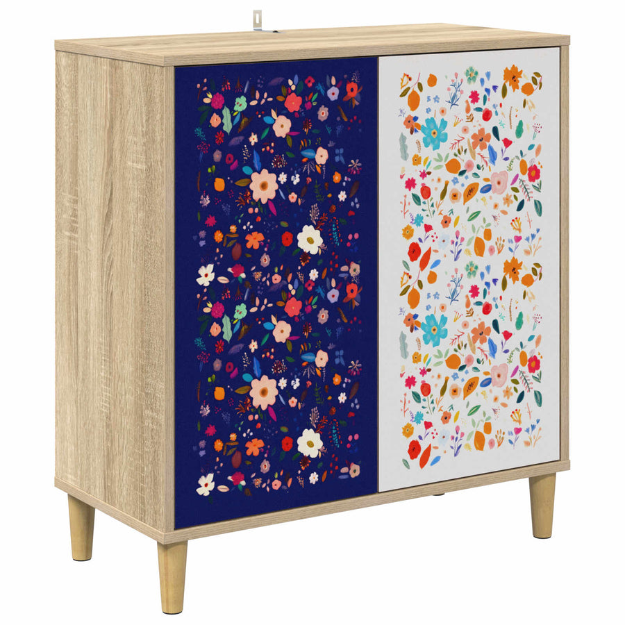 Dressoir MAINZ Sonoma 69 x 33 x 75 cm Bewerkt hout