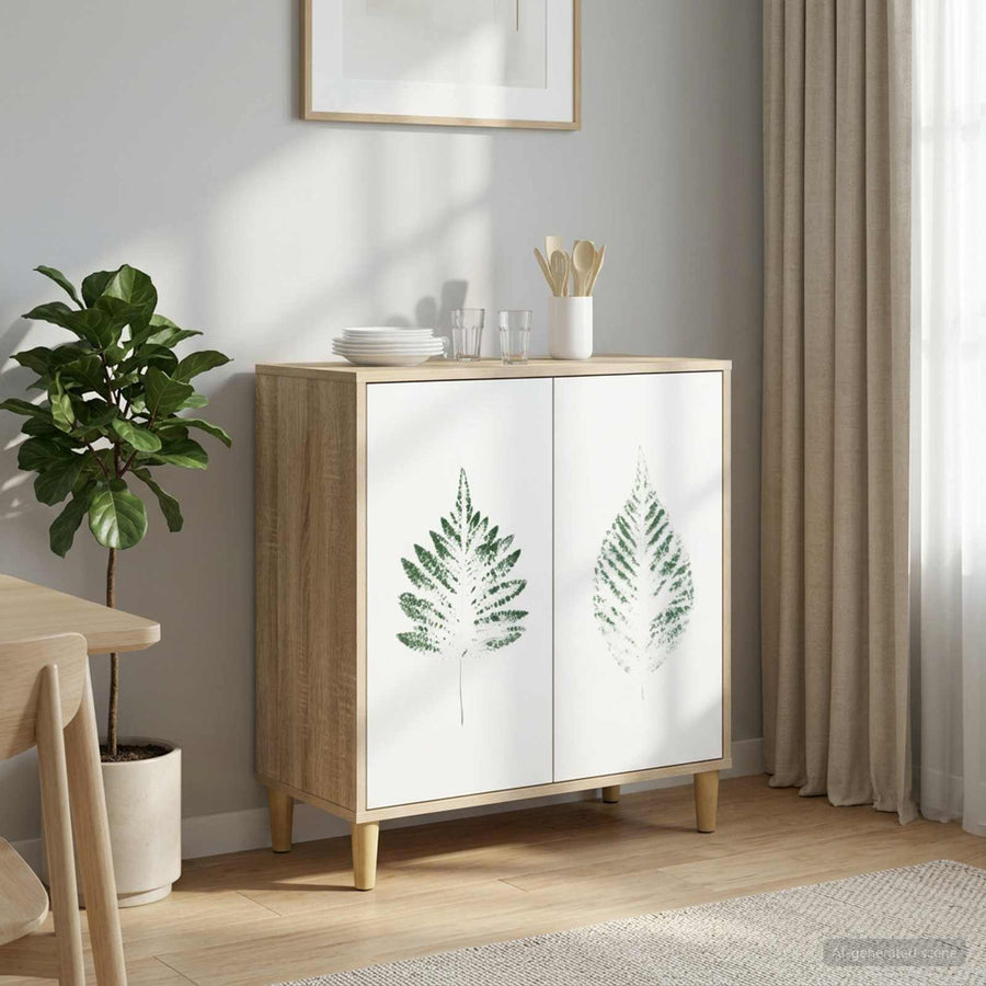 Dressoir HANAU Sonoma 69 x 33 x 75 cm Bewerkt hout
