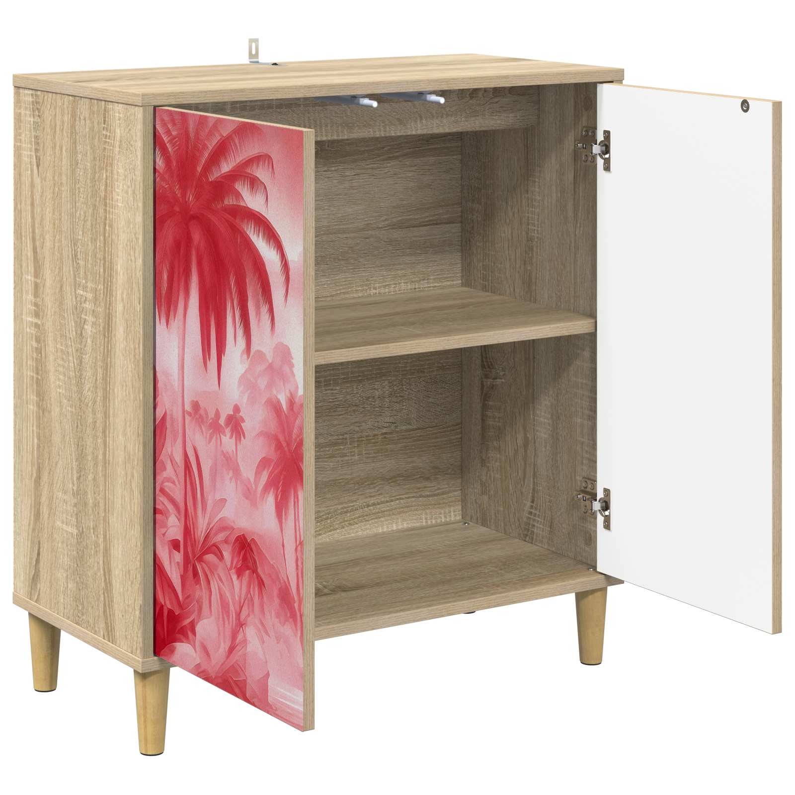 Dressoir AACHEN Sonoma 69 x 33 x 75 cm Bewerkt hout