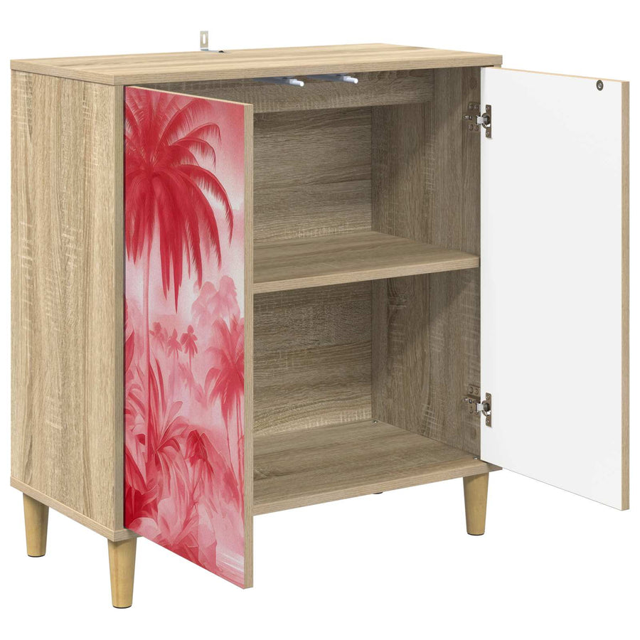Dressoir AACHEN Sonoma 69 x 33 x 75 cm Bewerkt hout