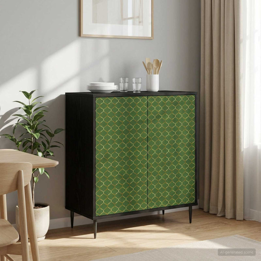 Dressoir GELEEN Zwart eiken 69 x 33 x 76 cm Bewerkt hout