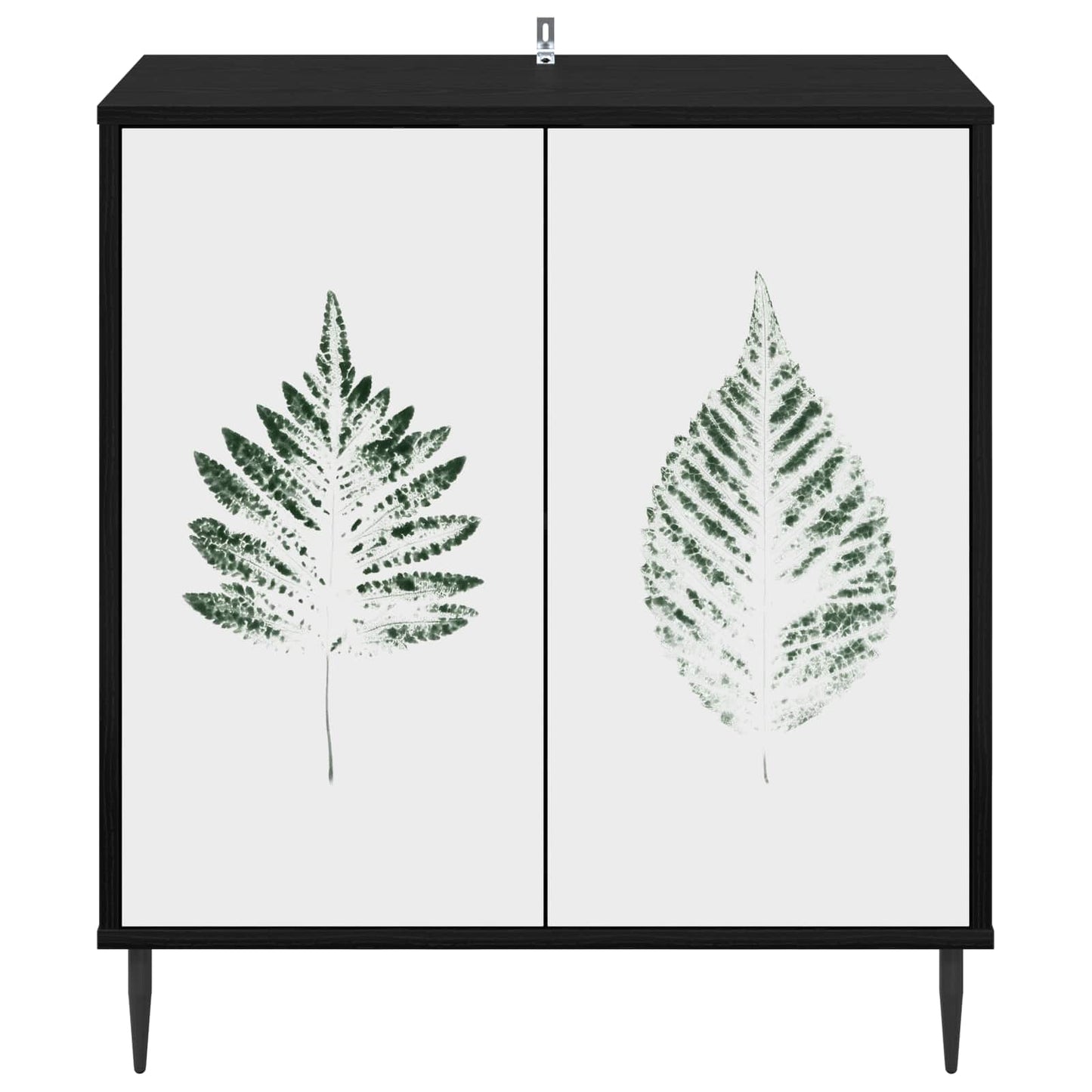 Dressoir HANAU Zwart eiken 69 x 33 x 76 cm Bewerkt hout