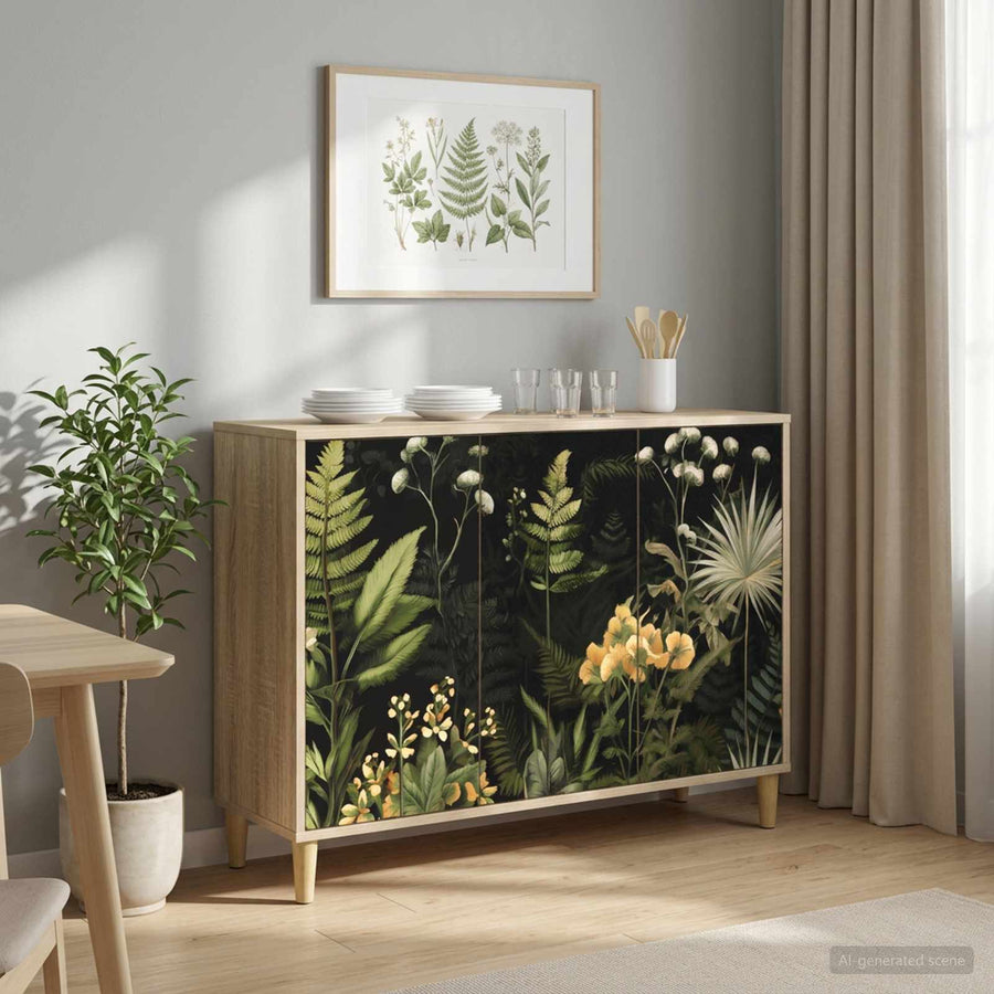 Dressoir RHENEN Sonoma 102 x 33 x 75 cm Bewerkt hout