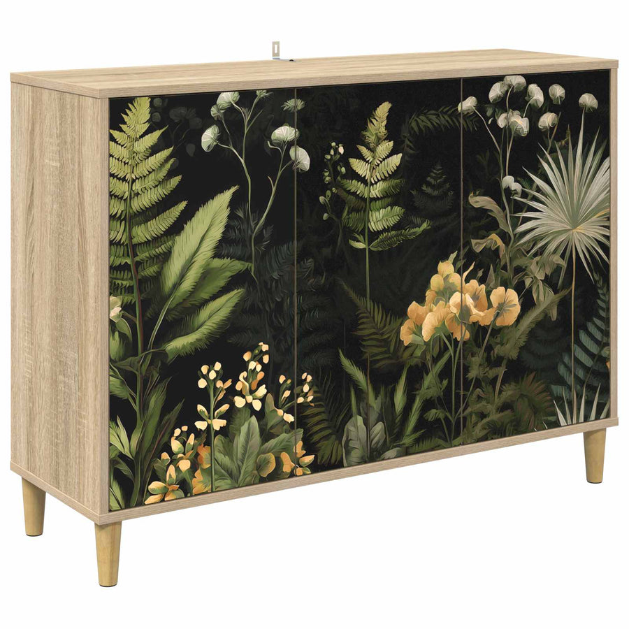 Dressoir RHENEN Sonoma 102 x 33 x 75 cm Bewerkt hout
