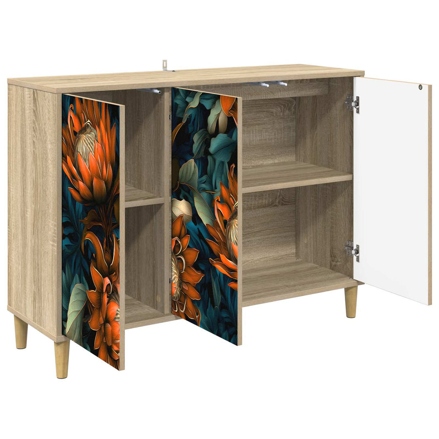 Dressoir LOCHEM Sonoma 102 x 33 x 75 cm Bewerkt hout