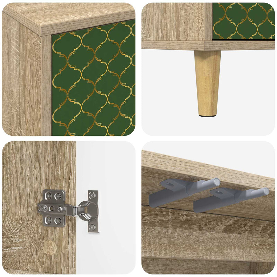 Dressoir GELEEN Sonoma 102 x 33 x 75 cm Bewerkt hout