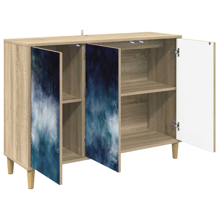Dressoir RAALTE Sonoma 102 x 33 x 75 cm Bewerkt hout