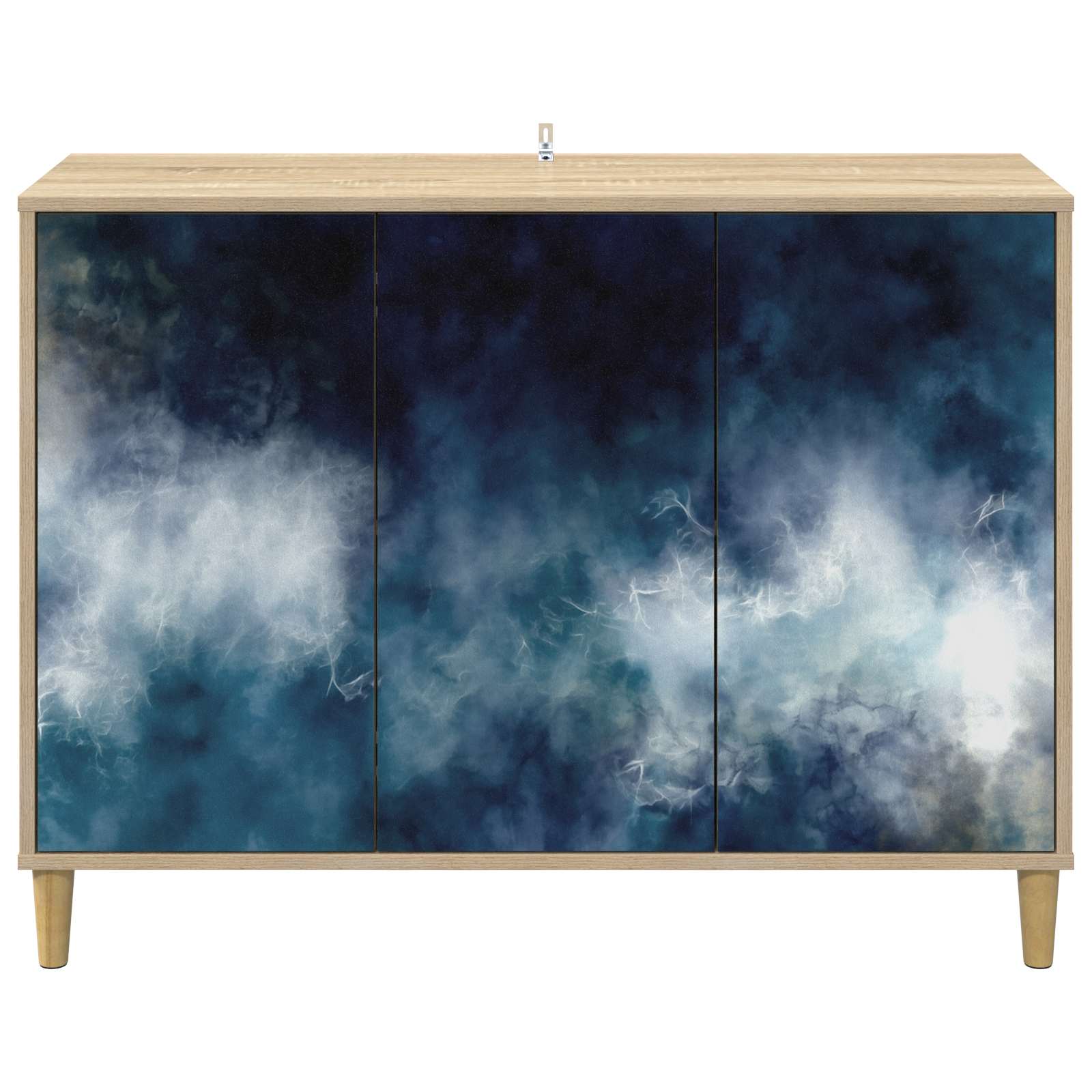 Dressoir RAALTE Sonoma 102 x 33 x 75 cm Bewerkt hout